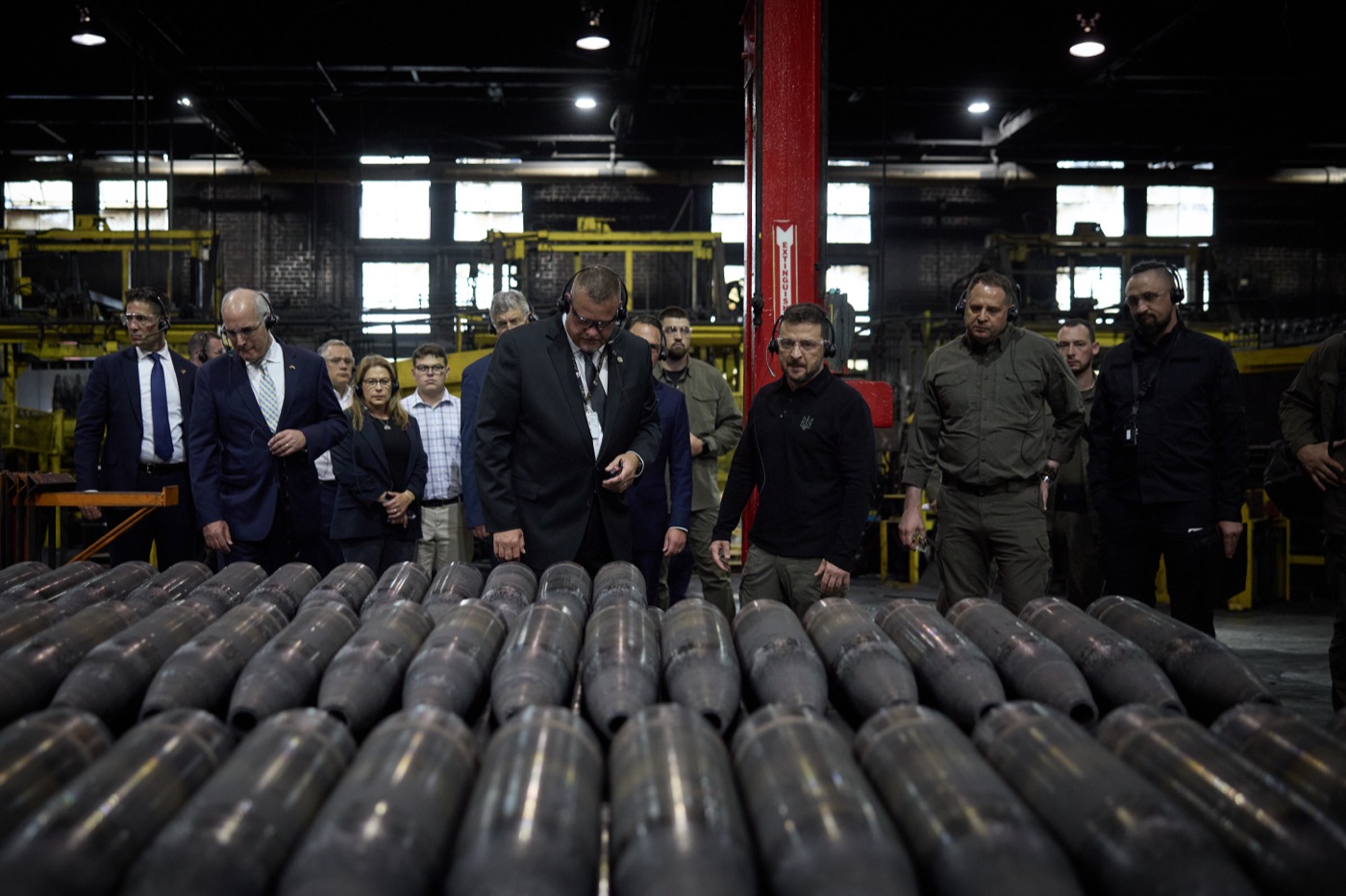 The production floor at Scranton Army Ammunition Plant, where artillery shell components are manufactured.