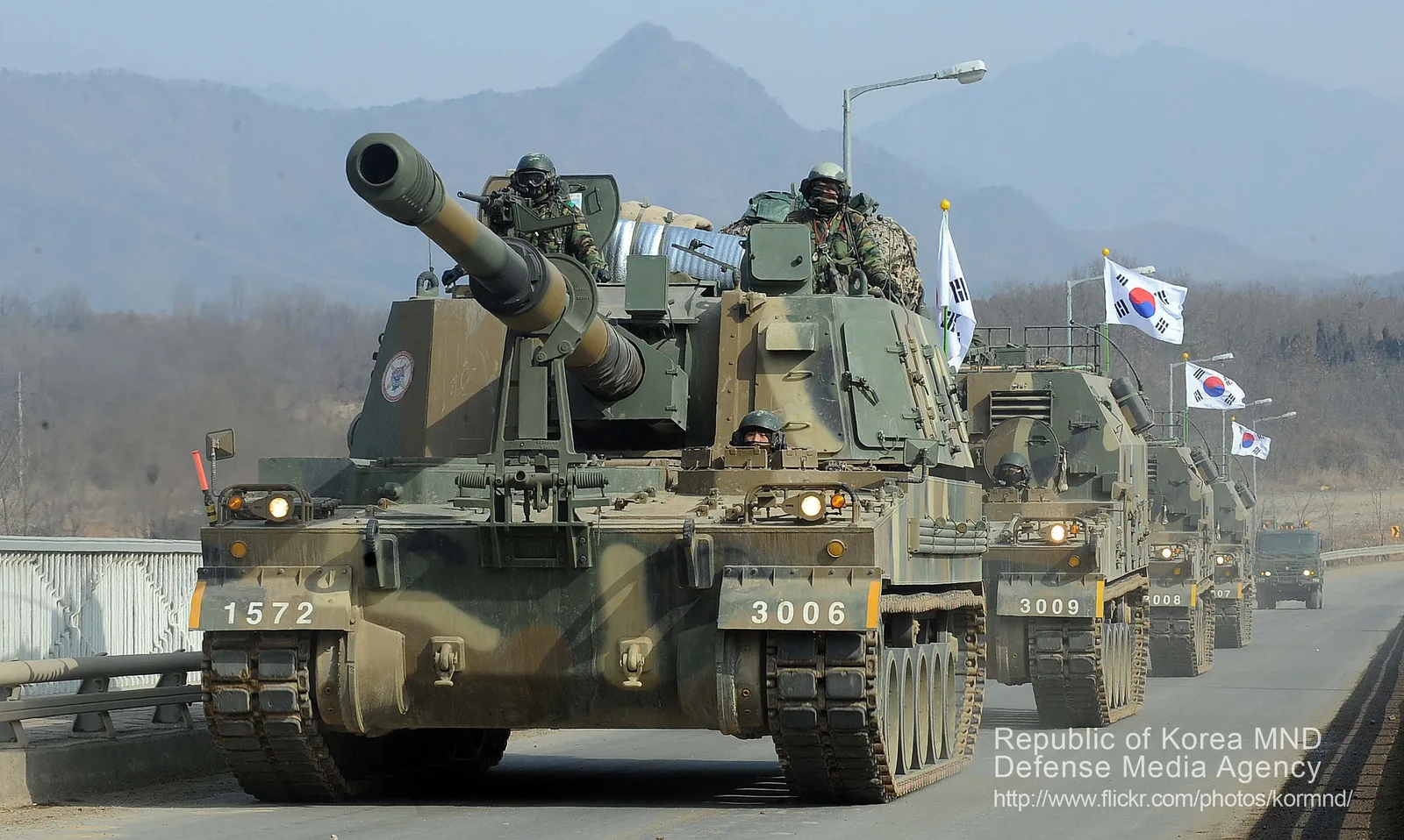 A K9 Thunder self-propelled howitzer, South Korea's best-selling artillery export.