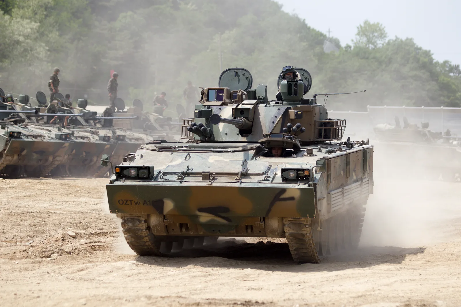A K21 infantry fighting vehicle, South Korea's amphibious IFV design.