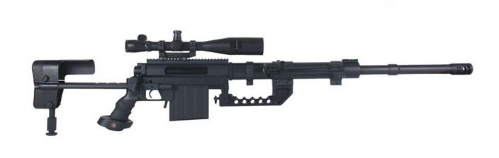 A CheyTac M200 Intervention rifle, built for extreme long-range shooting past 2,000 meters.
