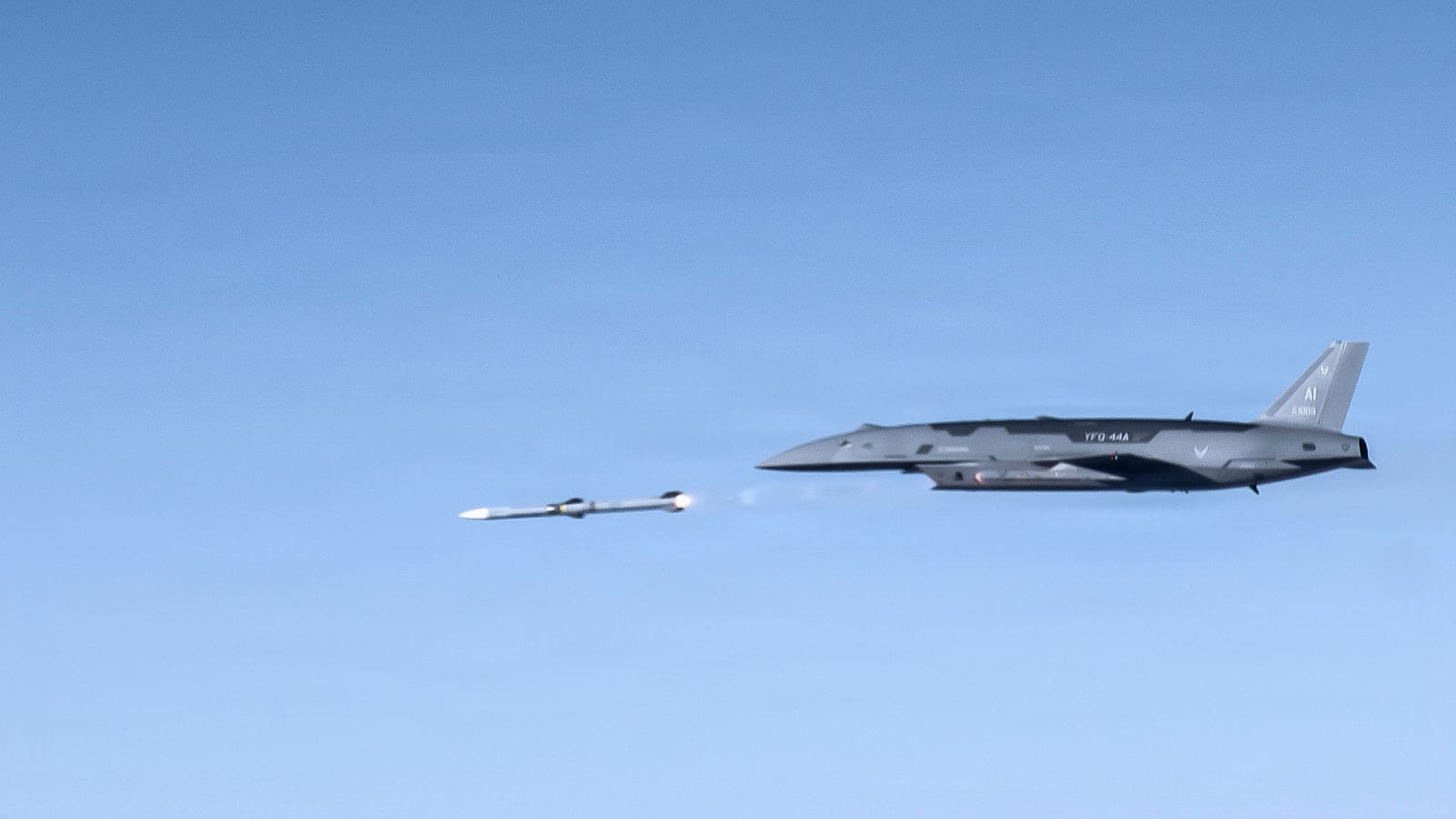 Anduril's YFQ-44A Fires First-Ever CCA Live-Fire Missile