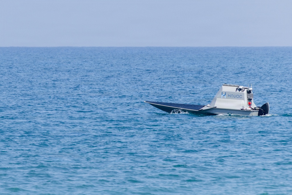 Unmanned surface vessel from the 25th Infantry Division during Exercise Balikatan 2026 near Laoag City, Philippines