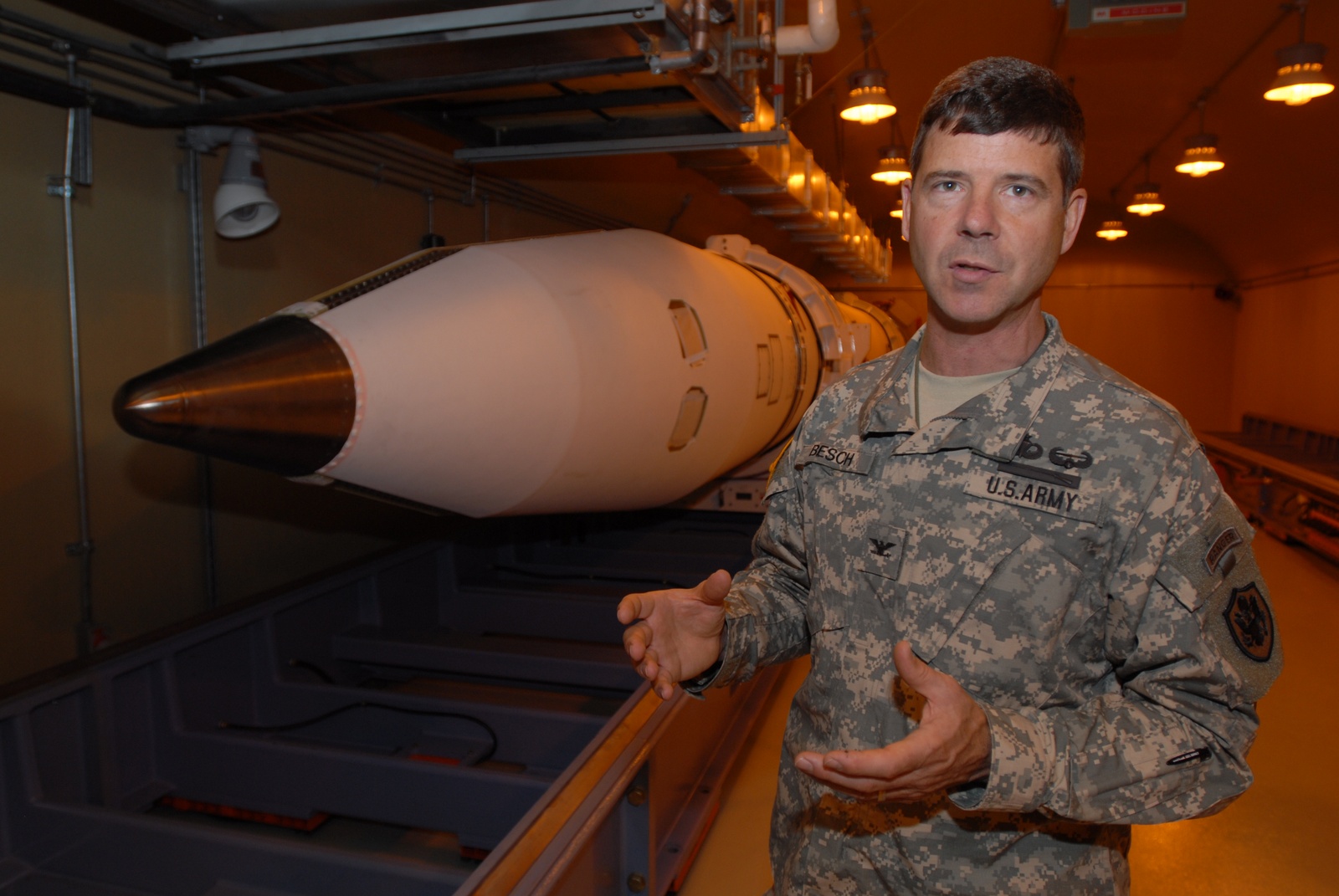 Close-up view of missile interceptor components, illustrating the kind of hardware validated in ground testing before a system reaches flight status