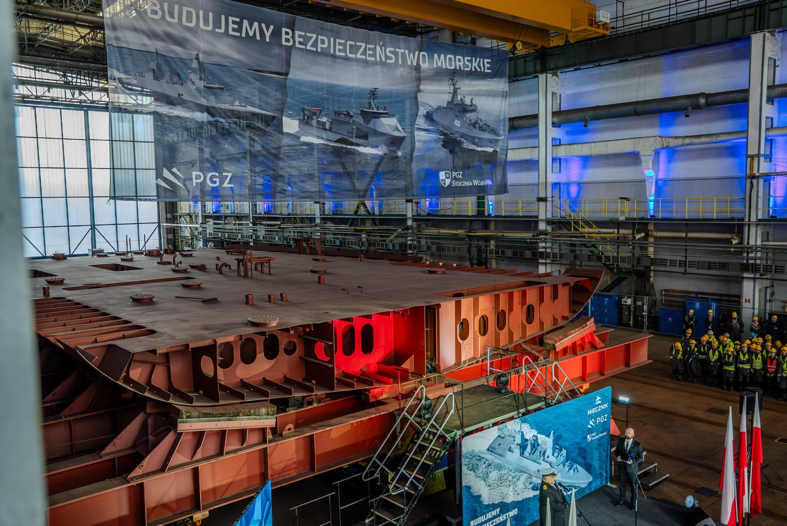 Poland Launches ORP Wicher, First of Its New Frigate Class