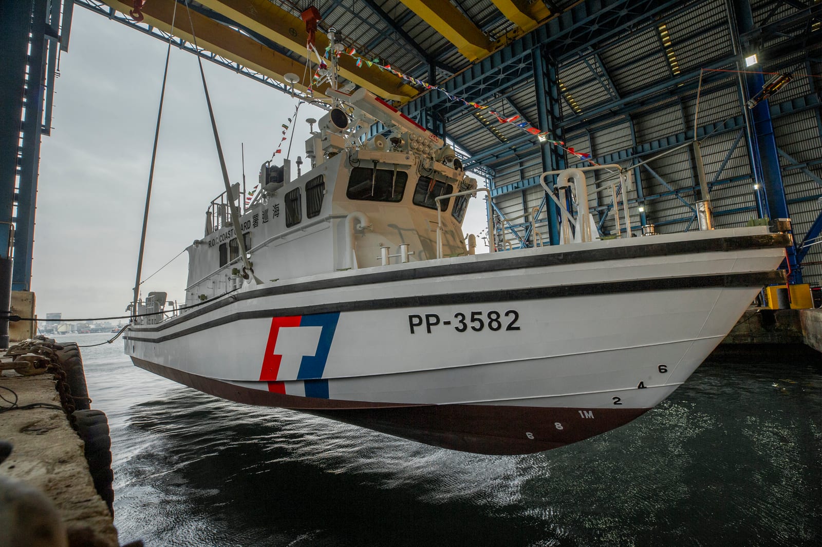 A Taiwan Coast Guard Administration patrol vessel, PP-3582, underway