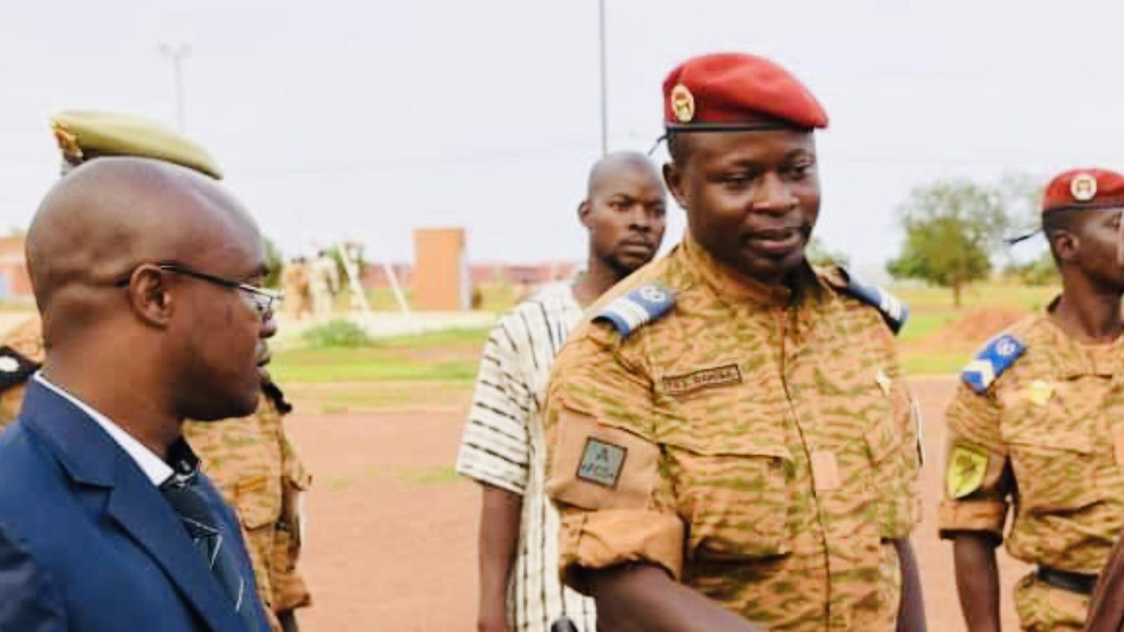 Lt. Col. Paul-Henri Sandaogo Damiba in Ouagadougou, January 27, 2022; the exiled former leader whom Burkina Faso's government accused of orchestrating this alleged 2026 assassination plot from Togo