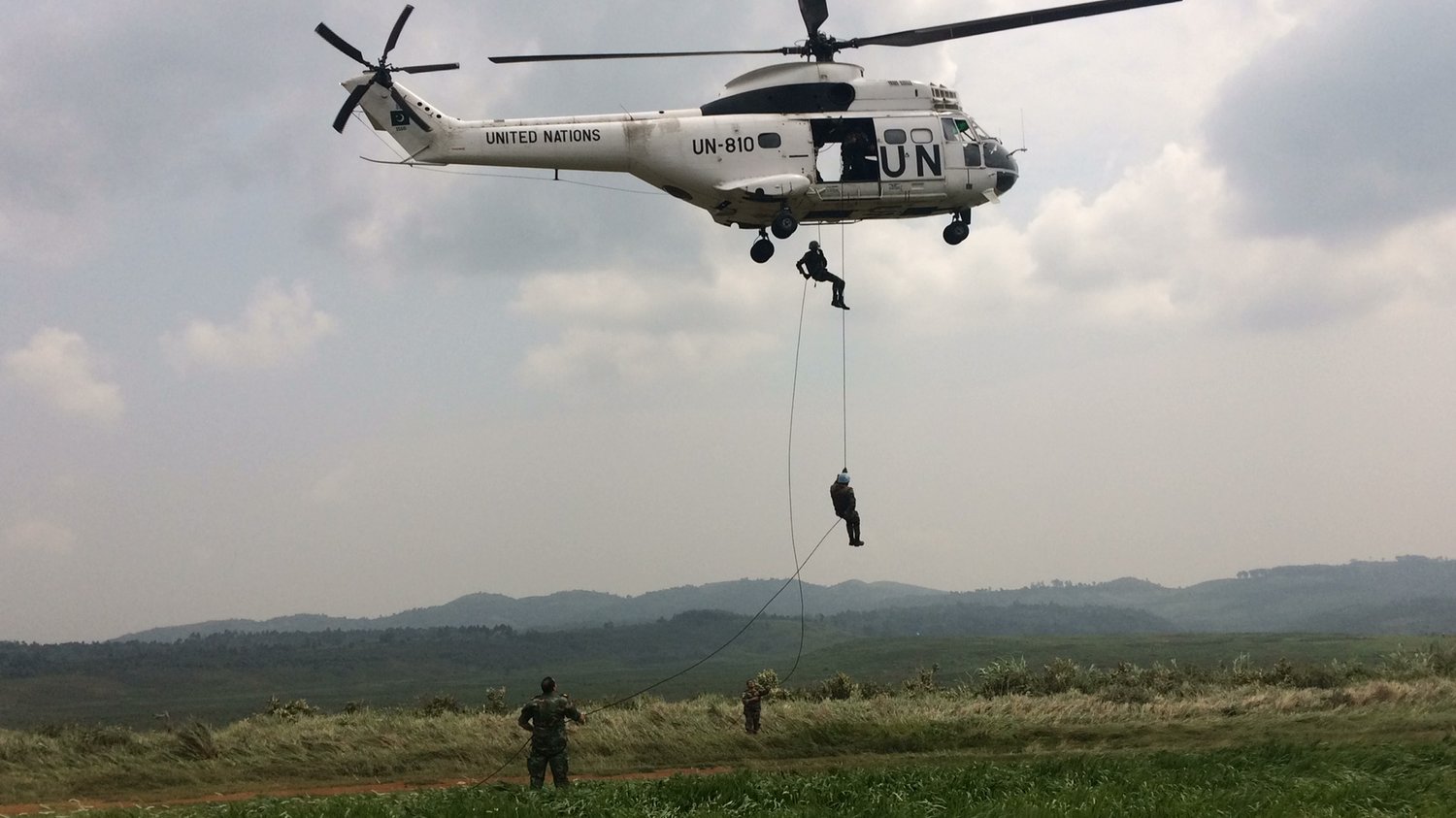 MONUSCO Egyptian Special Forces soldiers conducting tactical training at Kavumu, South Kivu, near the airport M23 captured before taking Bukavu