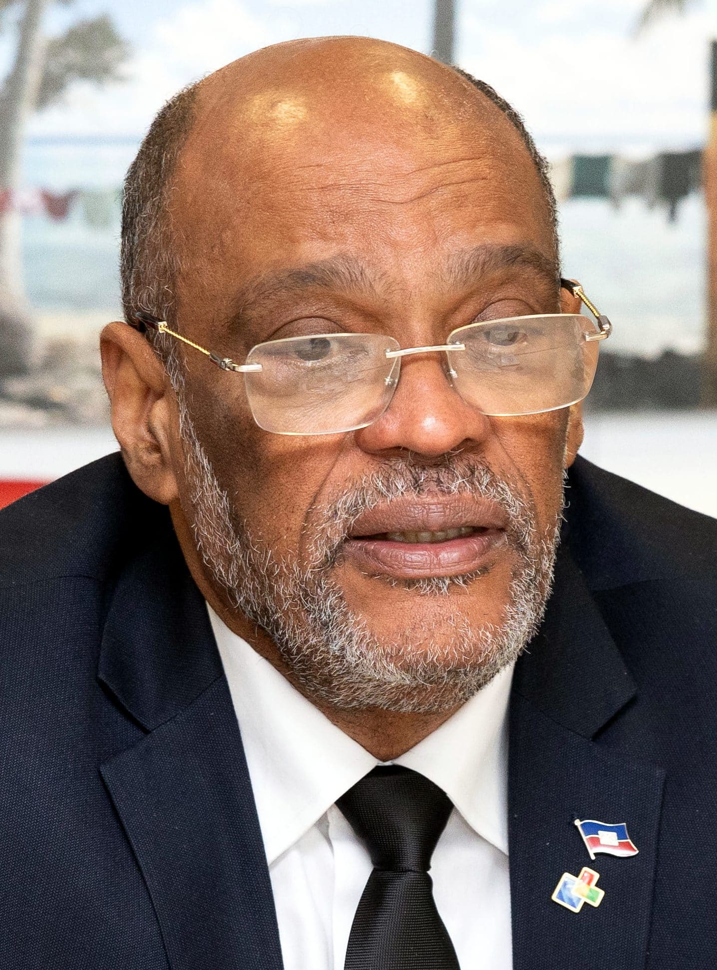 Haitian Prime Minister Ariel Henry at a diplomatic summit