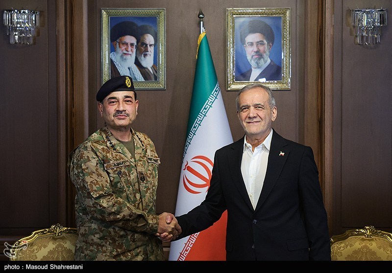 Iranian President Masoud Pezeshkian meeting with Pakistani officials in Islamabad, April 2026; Pezeshkian said in Islamabad on June 23, 2026 that Tehran would never negotiate over its missile and deterrence capabilities