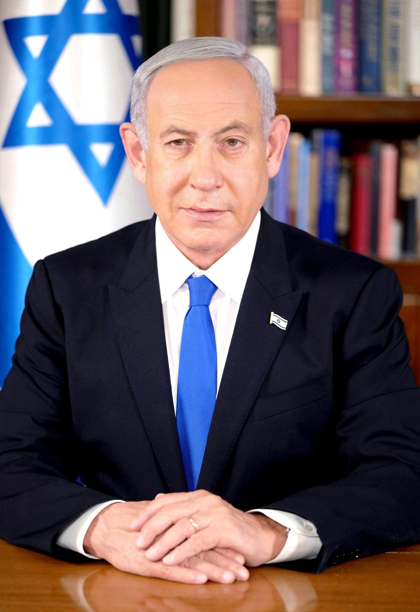 Official portrait of Israeli Prime Minister Benjamin Netanyahu, named in the ICC's November 2024 arrest warrant