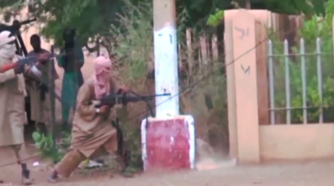 Jihadist fighters during the June 2012 Battle of Gao against MNLA forces
