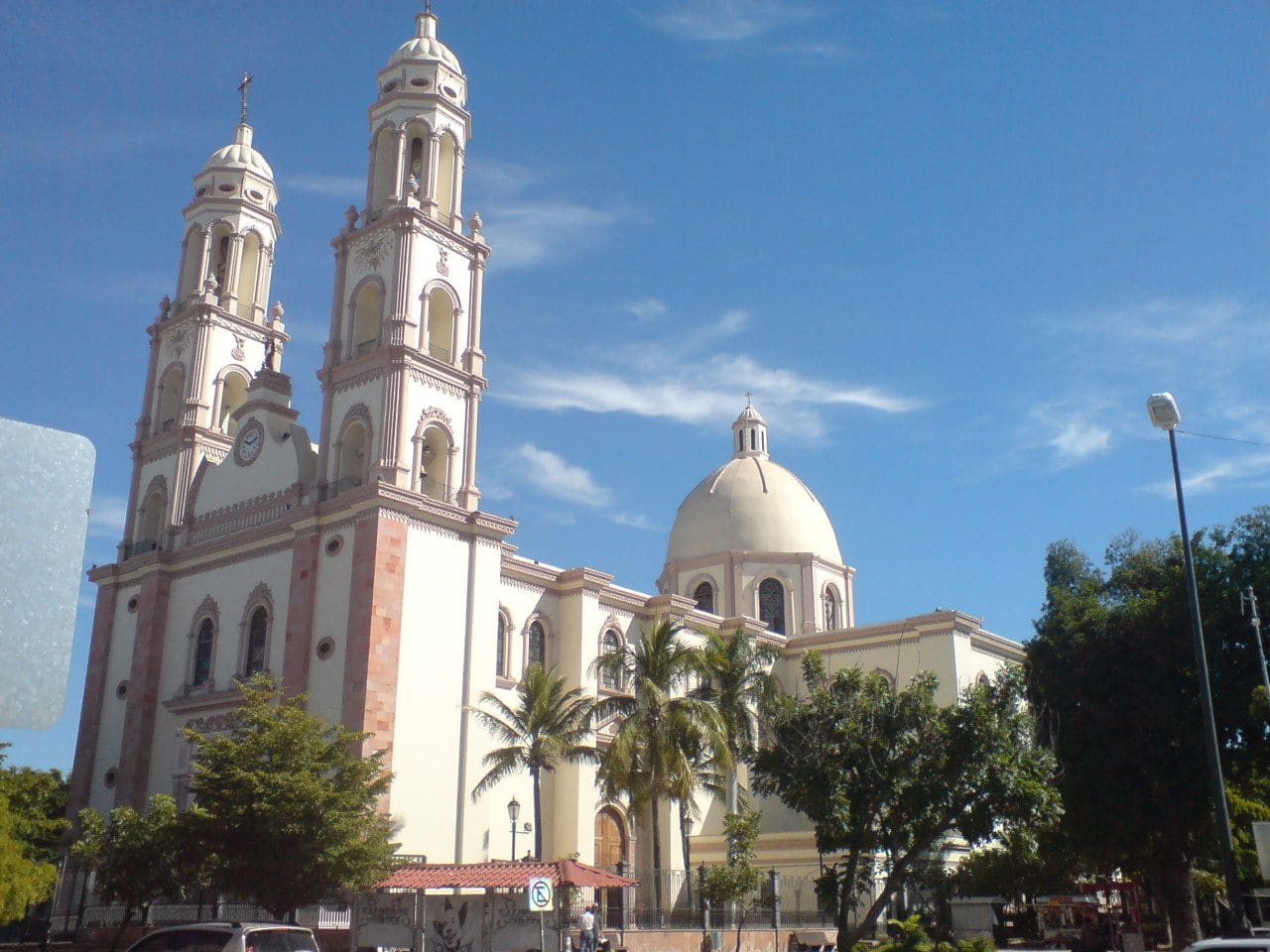 The Cathedral of Our Lady of the Rosary in downtown Culiacán, Sinaloa, the city where the Sinaloa Cartel's internal war broke out