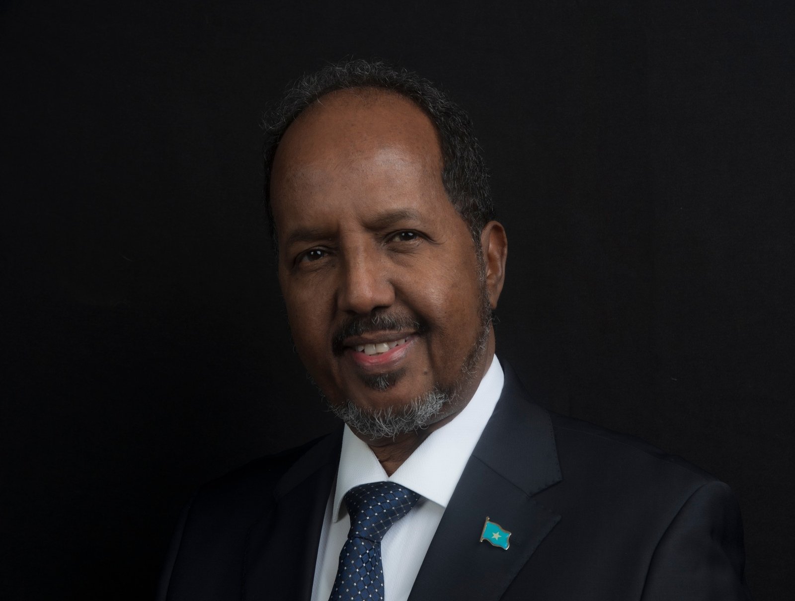 Official 2022 portrait of Hassan Sheikh Mohamud, President of the Federal Republic of Somalia