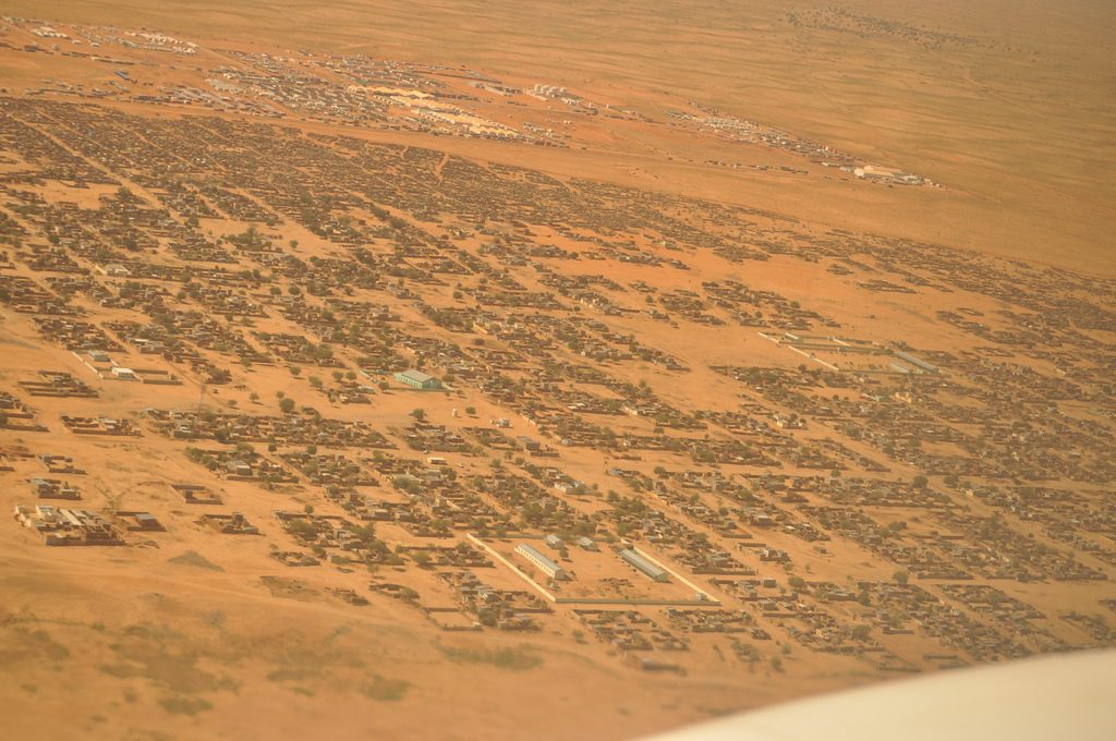 An aerial view of El Fasher, North Darfur, Sudan