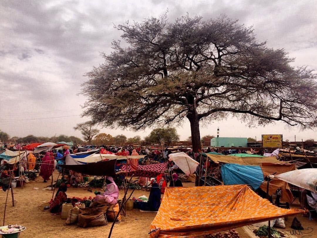 A view of the town market in Kabkabiya, North Darfur, Sudan