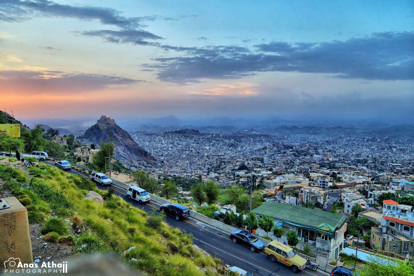 A view of Taiz, the city of roughly three million people that Human Rights Watch said had been under Houthi blockade since 2015, amounting to collective punishment