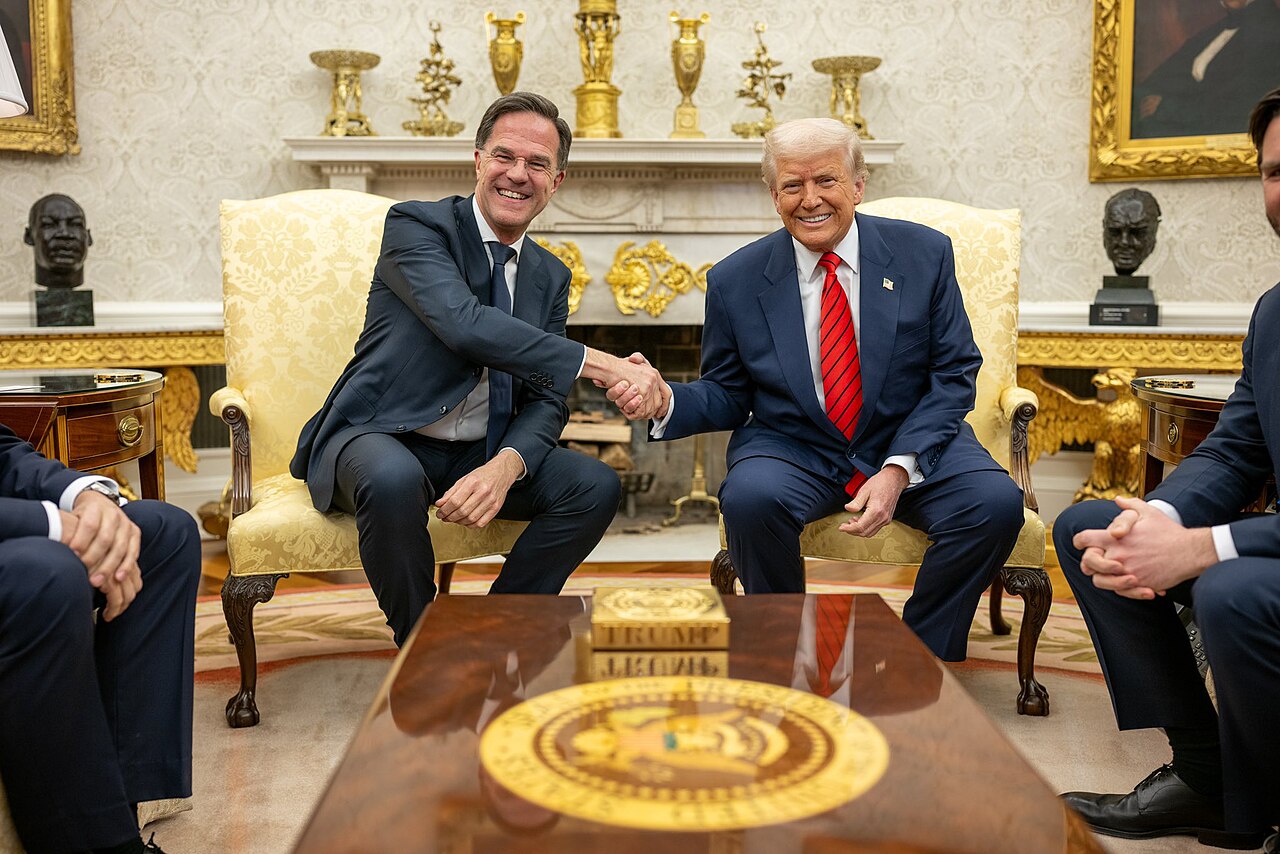 U.S. President Donald Trump meets NATO Secretary General Mark Rutte in the Oval Office.