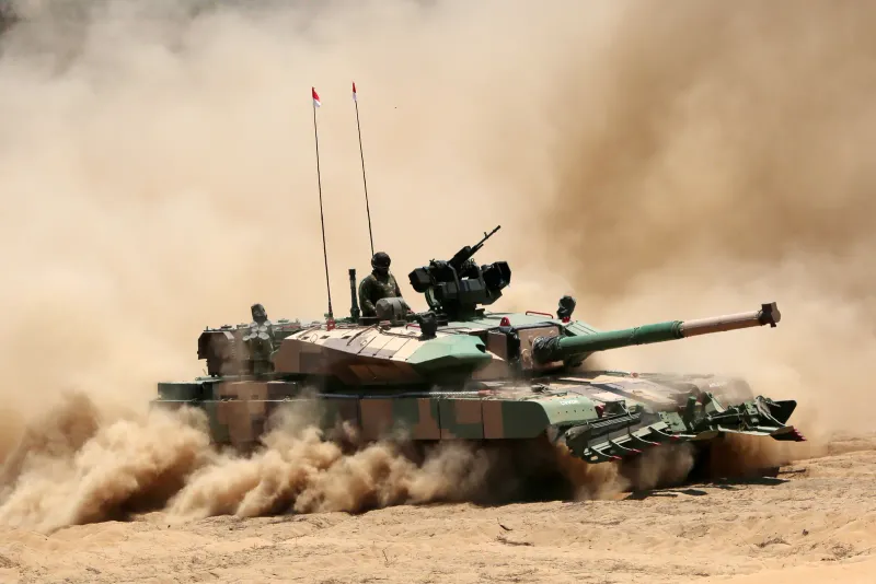 Defence Research and Development Organisation Arjun Mk1A, view 1